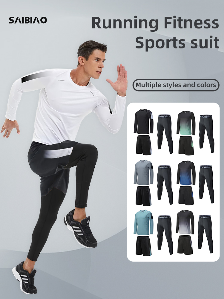 Compression Long Pant - Compressione elastica da uomo Bodybuilding Abbigliamento