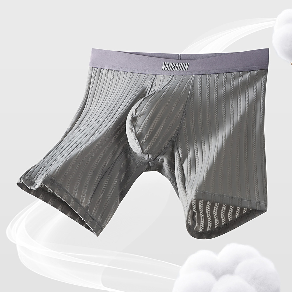 Long Leg Trunk Men - Boxer da uomo in seta ghiaccio