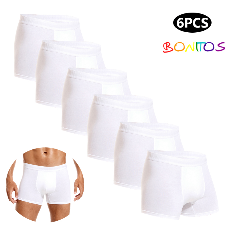 Multi Pack Underwear - 6 pezzi bianchi da uomo mutandine