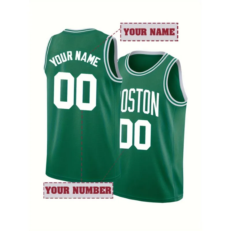Sleeveless Undershirt - Maglia da basket ricamata personalizzata con