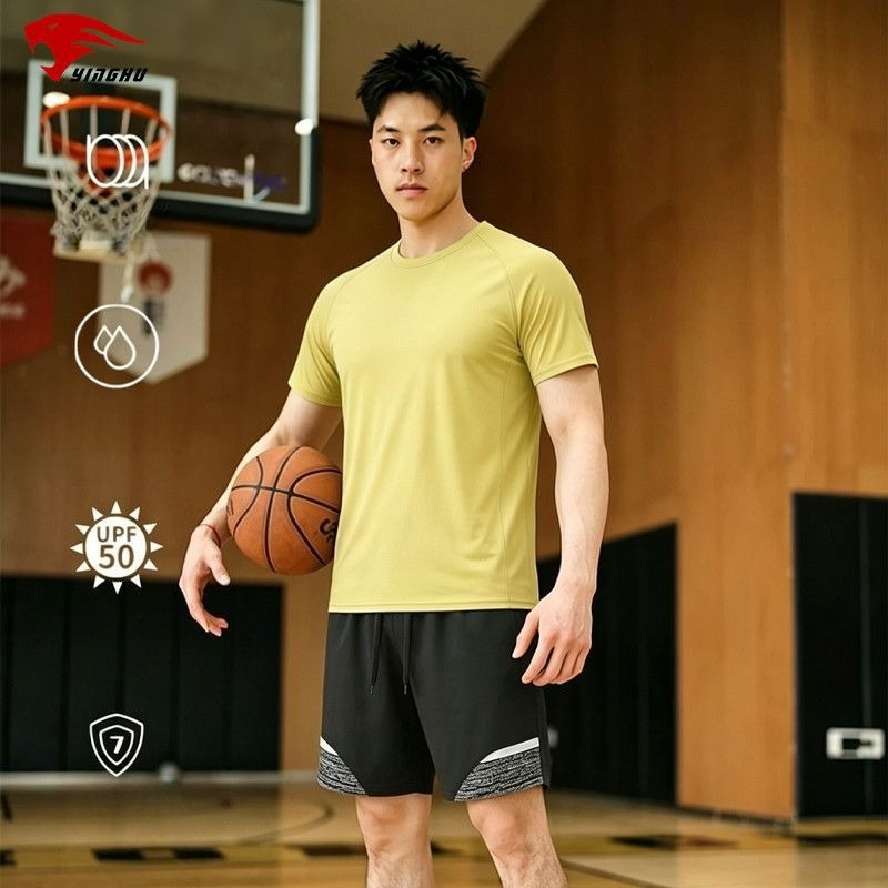 Compression Shorts Athletes - Completo Fitness: T-shirt Sportiva a Girocollo