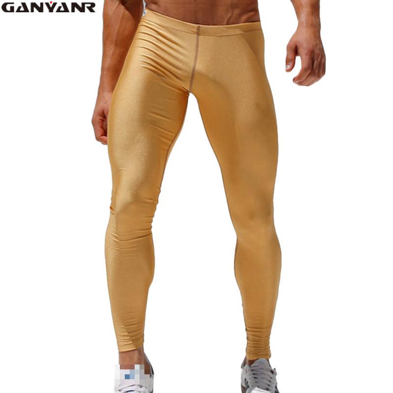 Compression Long Pant - GANYANR Uomini di Marca Pantaloni Sportivi