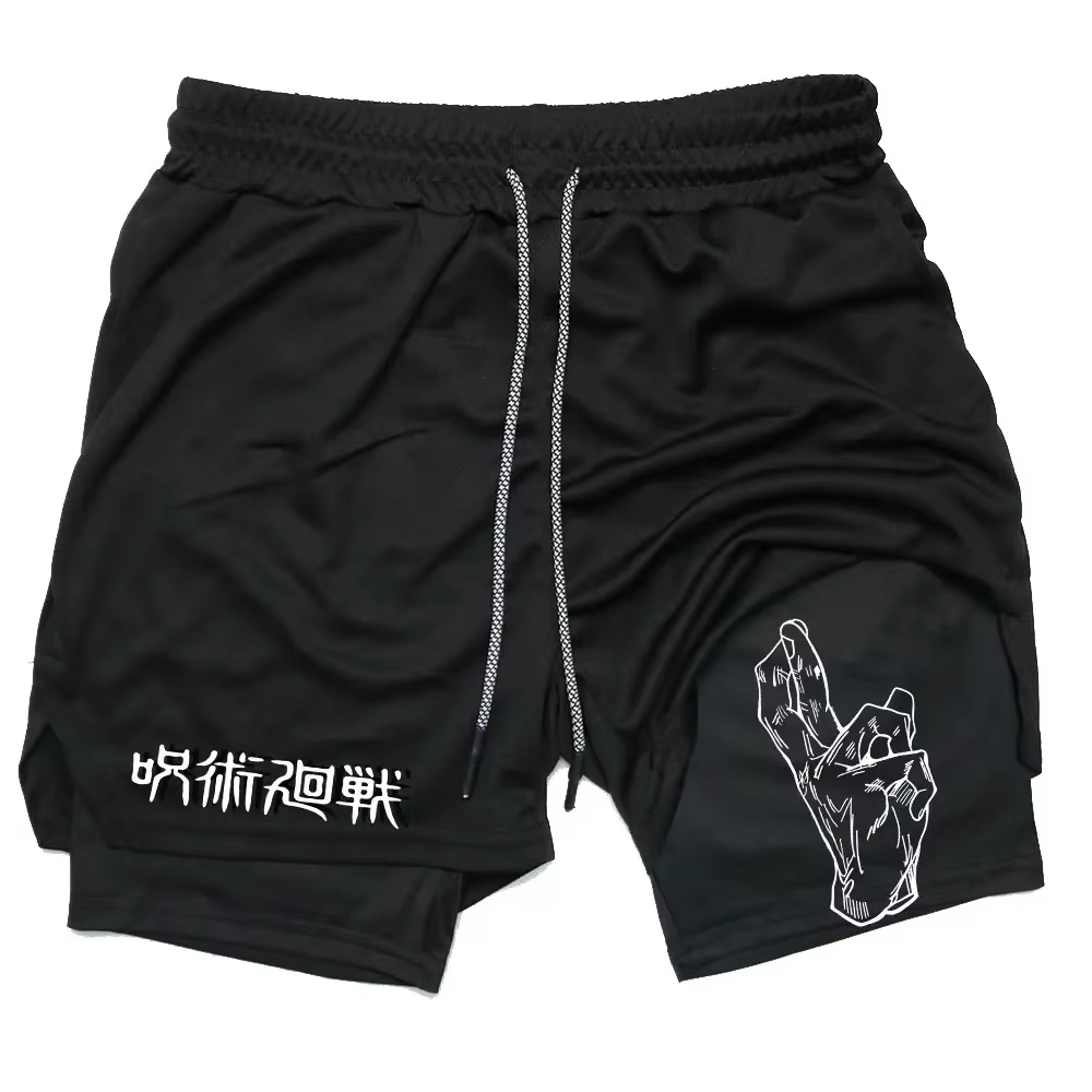 Compression Shorts Athletes - Pantaloncini da Palestra Anime Jujutsu Kaisen