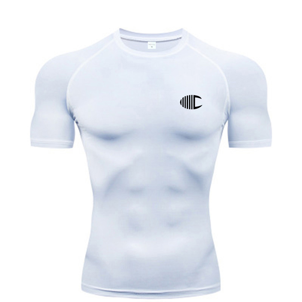 T Shirt Tight Fit - T-shirt a compressione da uomo stampata