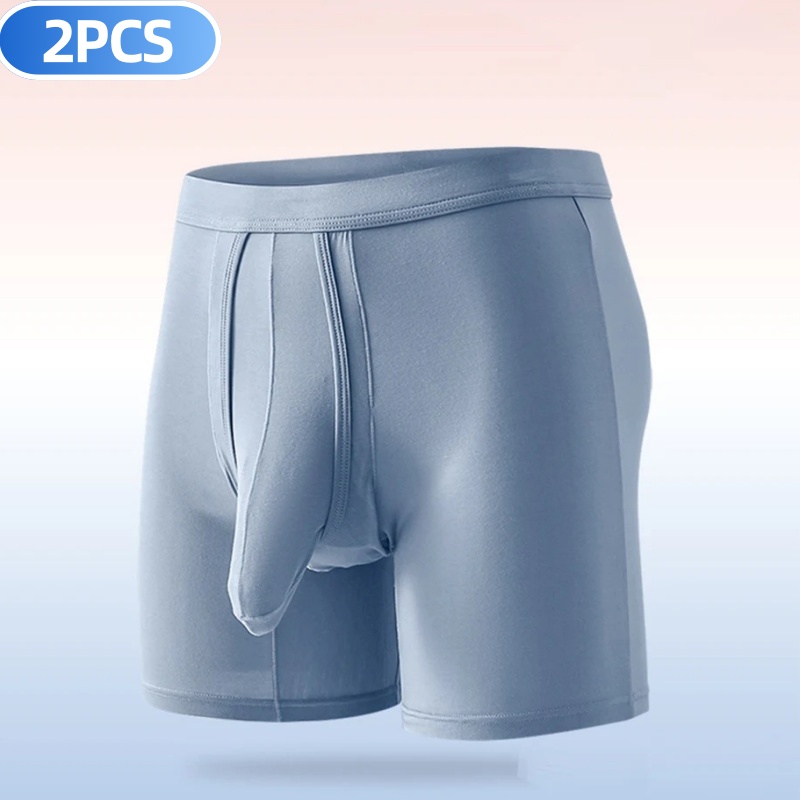 Long Leg Trunk Men - 2PCS Mens Gambe Lunghe Biancheria Intima