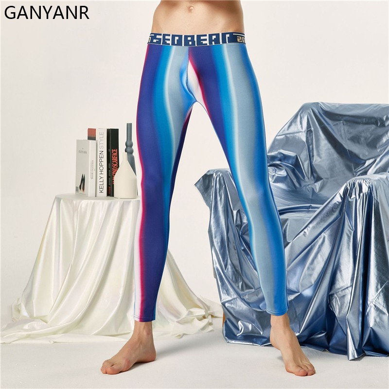 Compression Long Pant - GANYANR Running collant uomo pantaloni a
