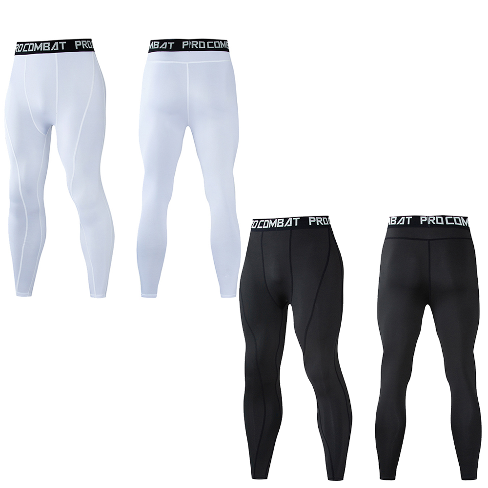 Compression Long Pant - Leggings da uomo palestra collant da