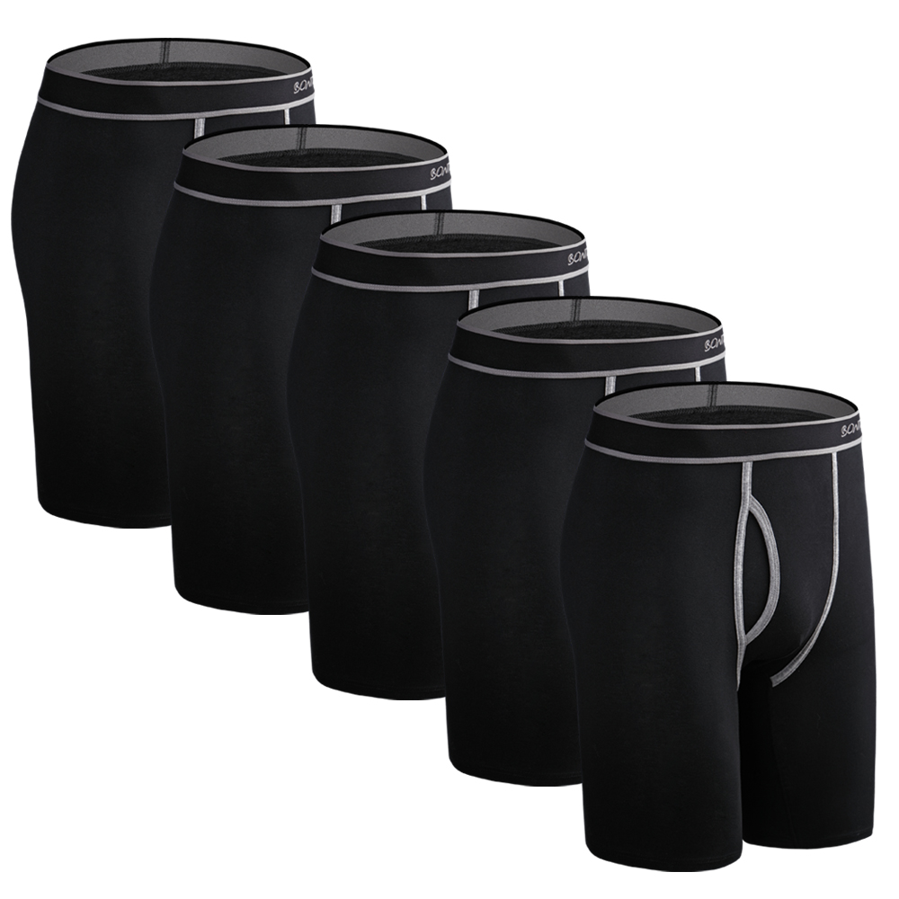 Boxer Brief Pack Cotton - 5 pezzi Boxer lungo da uomo