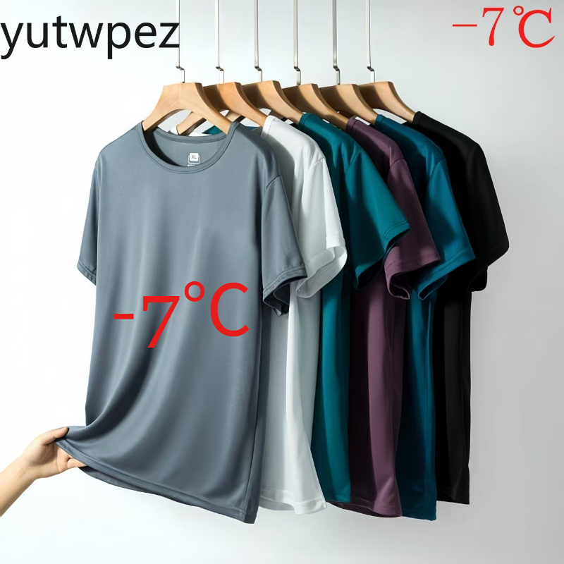 T Shirt Tight Fit - T-shirt estiva da uomo in seta