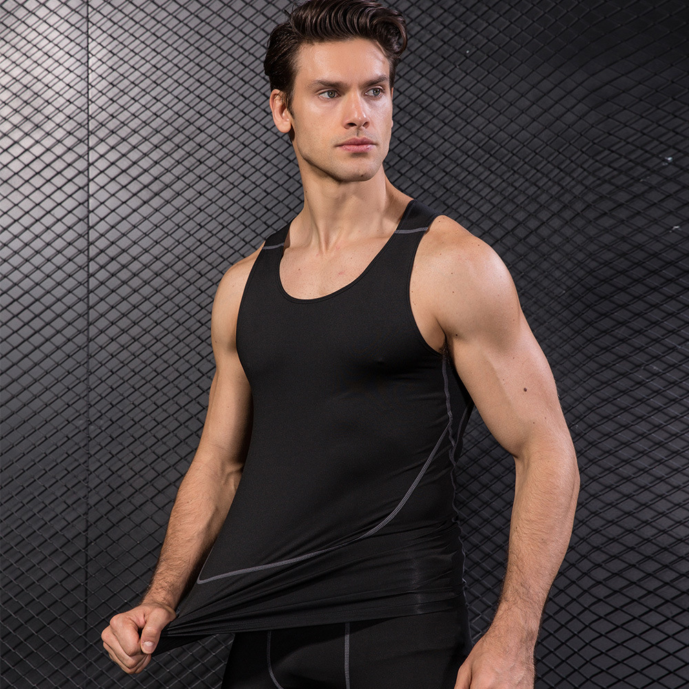 Uomo nero Sport Skinny Vest st - Base Layer Top recensione e prezzo