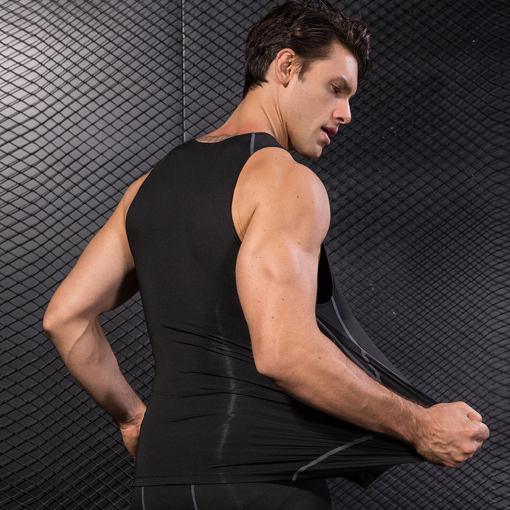 Uomo nero Sport Skinny Vest st - Base Layer Top recensione e prezzo