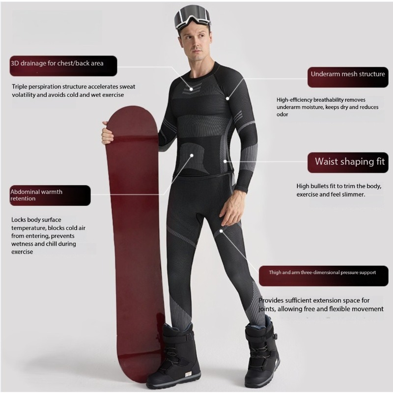 Set di strati base da sci Uomo - Quick Dry Underwear recensione e prezzo