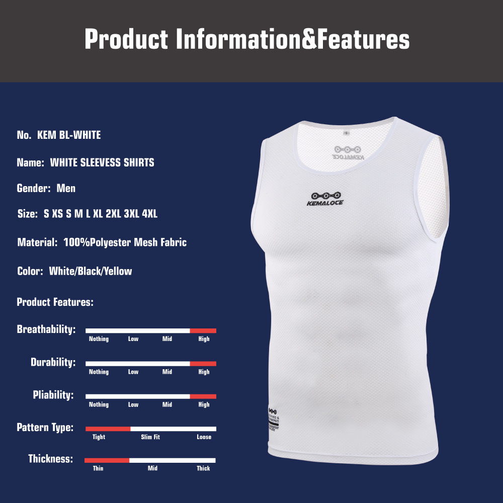 KEMALOCE Strato Base da ciclis - Sleeveless Undershirt recensione e prezzo
