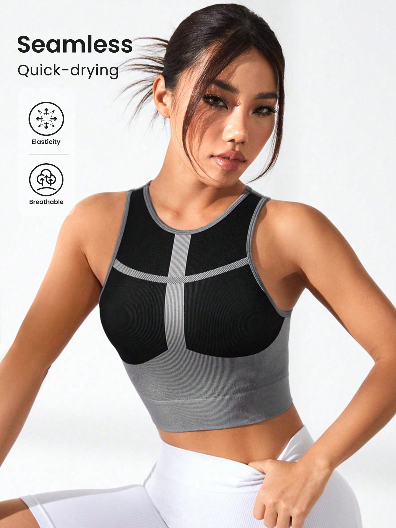 Top Corto da Donna a Blocchi d - Tank Top Ribbed recensione e prezzo