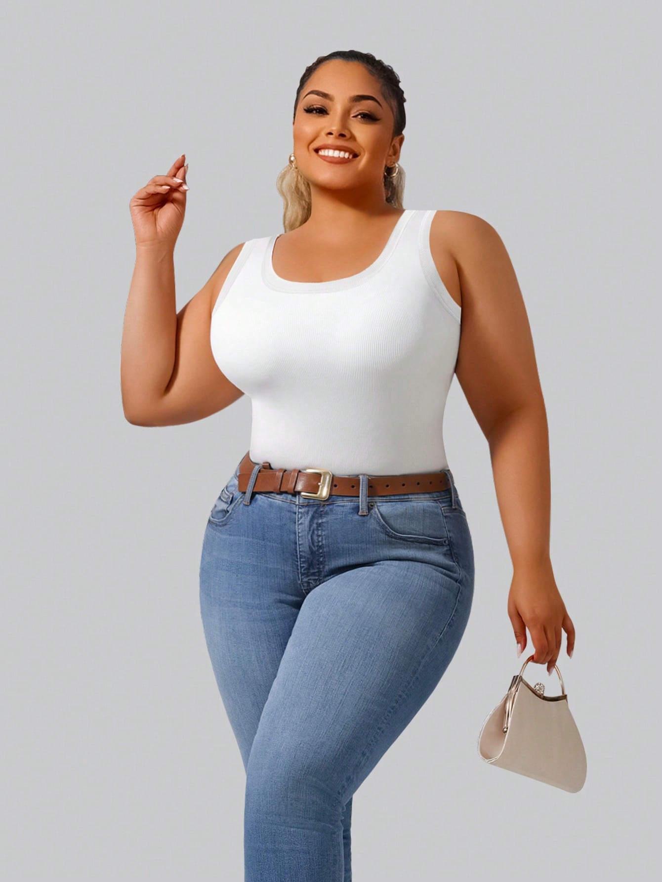 Canotta da donna taglie forti  - Tank Top Ribbed recensione e prezzo