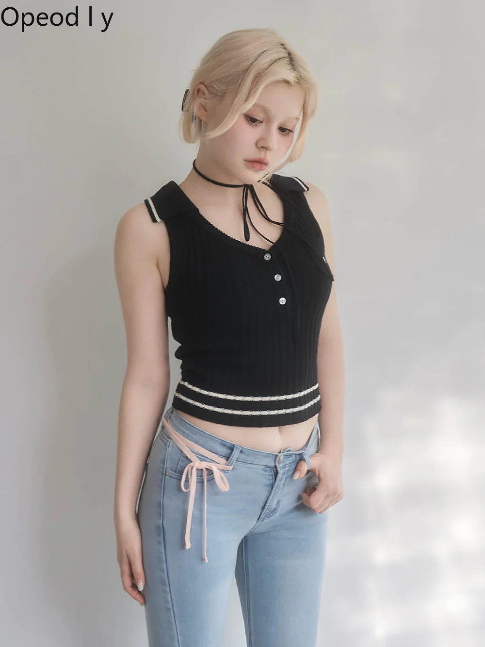 Top a Canotta Lavorato a Magli - Suspender Tank Top recensione e prezzo